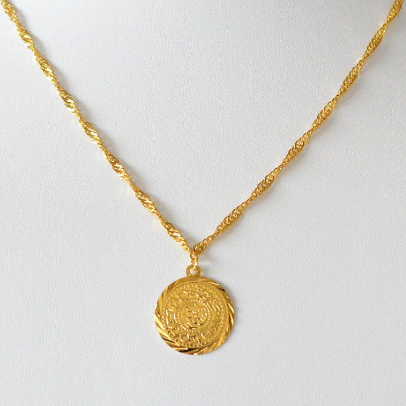 Pin on Gold Necklace